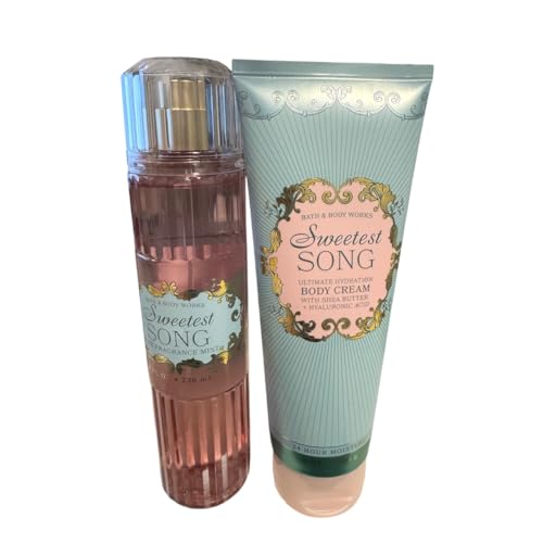 Bath and Body Fine Fragrance Mist (Sweetest Song Mist Cream Set)