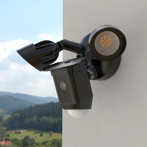 Koroao Sun Rain Shade Camera Cover Compatible with R-ing Floodlight Cam Wired Plus, for R-ing Floodlight Outdoor Weather-Resistant Rain Shield Accesorios (Black) by Koroao - Image 7