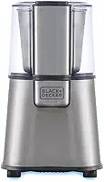 BLACK+DECKER Moedor Elétrico e em Inox, Ideal para Cafés e Grãos, Gourmand Gris, Modelo MG200, 110V