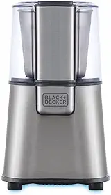 BLACK+DECKER Moedor Elétrico e em Inox, Ideal para Cafés e Grãos, Gourmand Gris, Modelo MG200, 220V