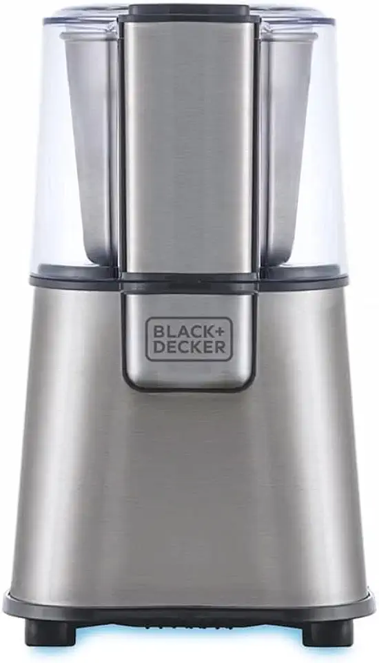 BLACK+DECKER Moedor Elétrico e em Inox, Ideal para Cafés e Grãos, Gourmand Gris, Modelo MG200, 110V