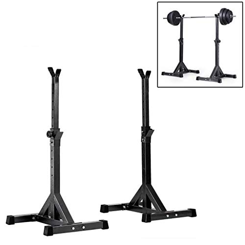 OTQEFTN Adjustable Squat Rack Stands Barbell Bench Press Home Gym Dumbbell Racks