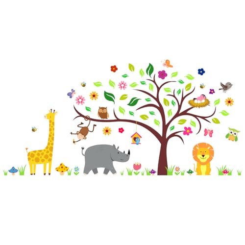 DEKOSH Woodland Nursery Decor - Adhesivos de Pared Infantiles miniatura 6