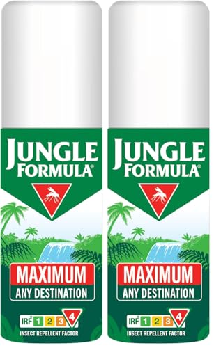 Image of Jungle Formula Maximum Insect Repellent 50ml - Roll-On Repellent for Long-Lasting Protection - with DEET - Maximum Level of Protection Against Mosquitoes (Pack of 2)