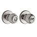 Kwikset Polo Entry Knob featuring SmartKey in Satin Nickel