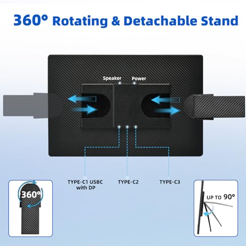Image of BOSII Portable Monitor for Laptops - Dual 16 inch IPS FHD 1200P Extended Dual Monitor for Laptop Compatible with Windows Mac Travel Work