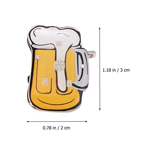 Toyvian 10 PeÃ§as Criativas Broches de Caneca de Cerveja Led Pinos de Broche Brilhantes Piscando Dis