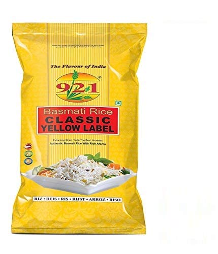 921 Classic Yellow Label Long Fine Grains Export Basmati Rice 5Kg