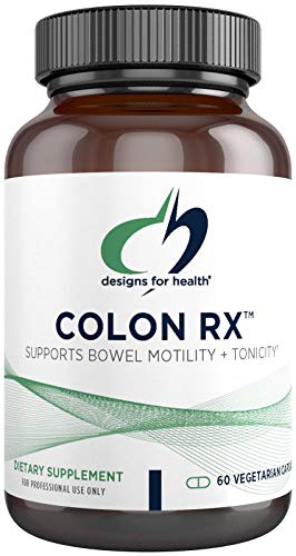 Designs for Health Colon Rx - Magnesium Hydroxide + Triphala to Support Bowel Motility in Those with Occasional Constipation - Non-GMO Herbal Supplement (60 Capsules)