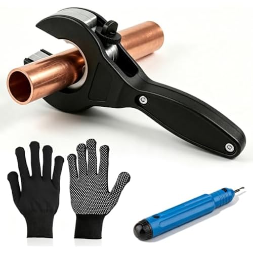 Ratchet Pipe Cutter, Fits 5/16"to 1 1/8" Copper PVC PPR Tubing
