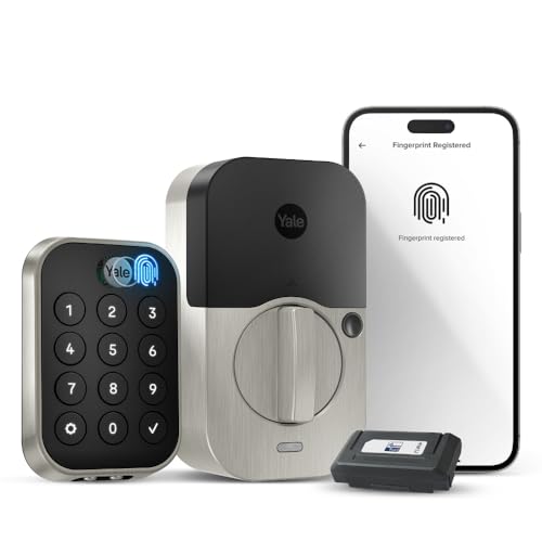 Yale Assure Lock 2 Touch Deadbolt, Satin Nickel Key-Free Smart Entry Door Lock with Z-Wave (ZW3) Connected Touchscreen Keypad for Code Entry and Remote Access, YRD430-F-ZW3-619 by Yale - Used condition - CA$240.08