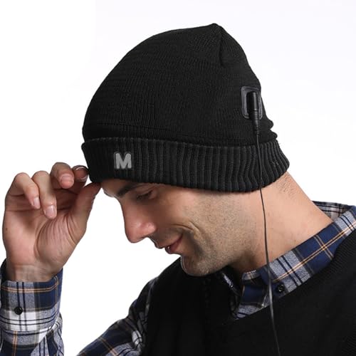 Bonnet tricoté léger et chauffant USB pour la randonnée