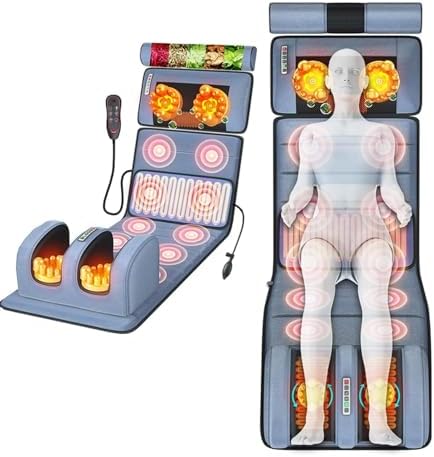 Tapete De Massagem De Corpo Inteiro Com Calor - 10 Motores Massag...