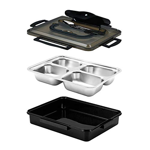 FEYG Boîtes Bento, Bento Box Lunch Box, Sécurité Anti-Fuite Écologique Hermétique Boîte à Repas pour Micro-Ondes et Lave-Vaisselle pour Le Pique-Nique