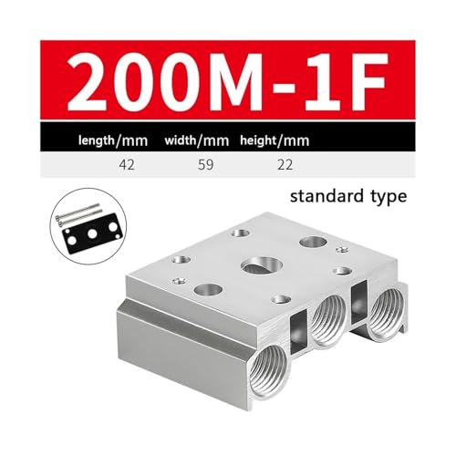 Électrovanne 4V210-08 avec carte à deux plaques 200M-1F compacte - 3
