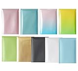 100 bolsas de aluminio con parte superior abierta de 3.1 x 4.7 pulgadas, con muesca de desgarro, sellado térmico, degradado, portátil, conservación de alimentos, a prueba de olores (verde)