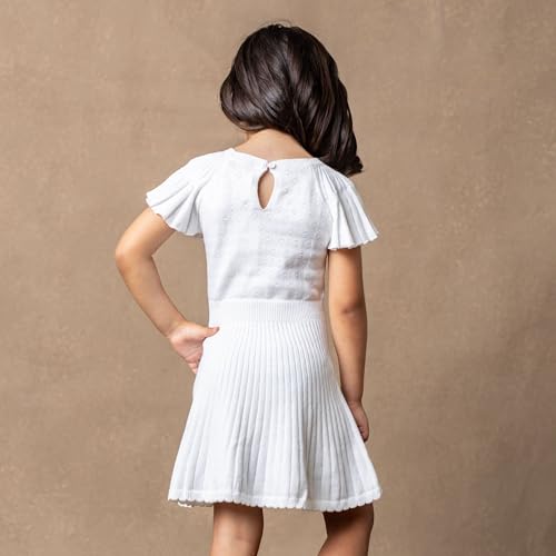 Image of Hope & Henry Girls' Milano Tipped Sweater Dress