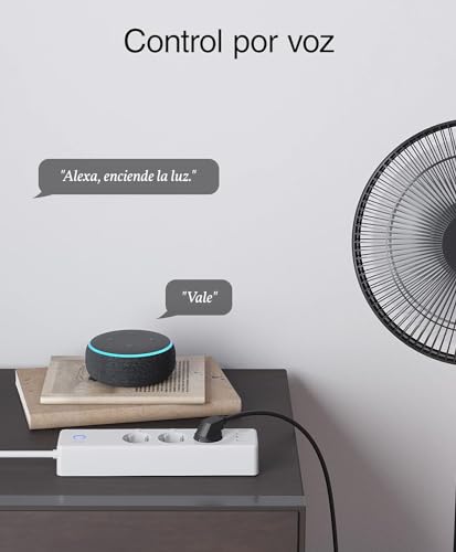 GHome Smart Regleta Inteligente Alexa con 3 Enchufes y 3 USB, Regleta WiFi Programable con Monitoreo de Consumo, Smart Plug Función de Temporizador, Compatible con Alexa y Google Home, 1.5M Ver2.0 - imagen 3