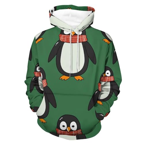 Hoodie pingouin de dessin animé pour vos soirées cocooning et sorties décontractées