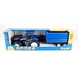 new traktor s4 mk3 New Holland T8040 mit Frontlader, Schaufel, Frontgewicht und Profilreifen