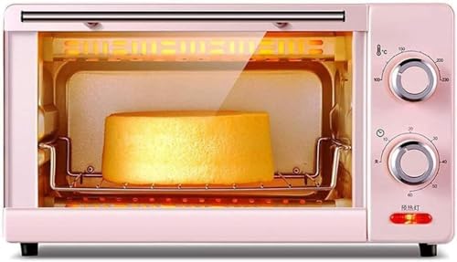 Horno Tostador Eléctrico, Mini Horno 11L, Parrilla Eléctrica con Ajuste De Temperatura 100-230 ℃ y Temporizador De 60 Minutos Horno Eléctrico Pequeño Automático De 1000 W 3 Funciones De Horneado