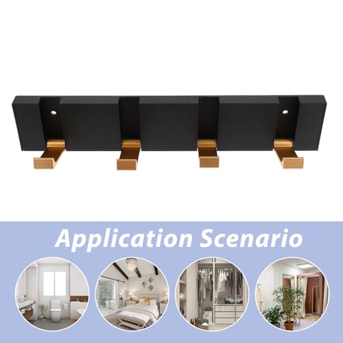 Perchero de pared de aluminio Beaupretty con alta capacidad de carga 8