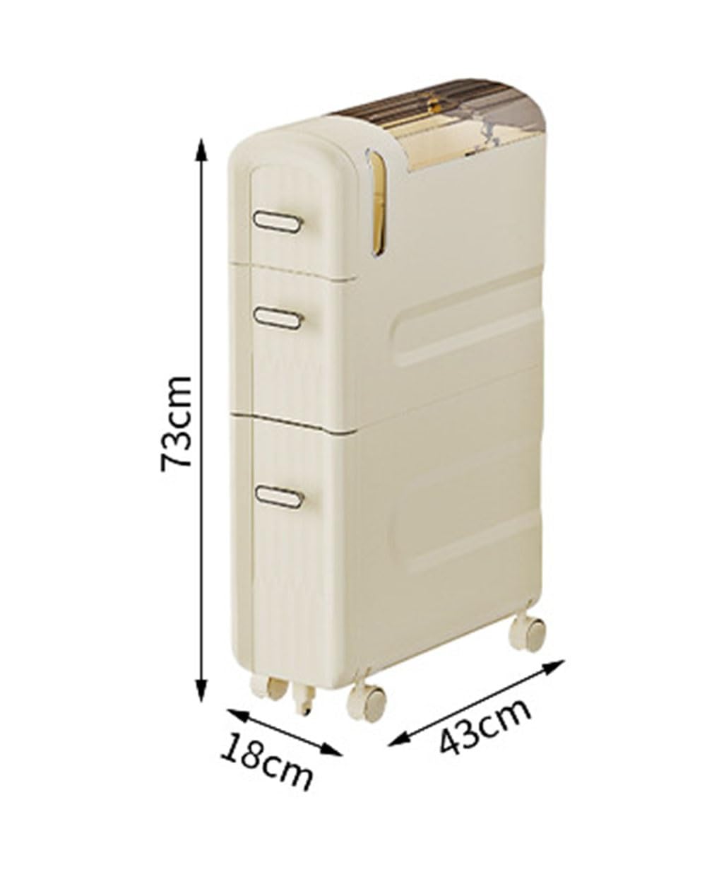 Gabinete de almacenamiento Delgado para baño con abertura precargada para almacenamiento de rollos de Papel higiénico Solución de organización de cocina y baño Diseño Que