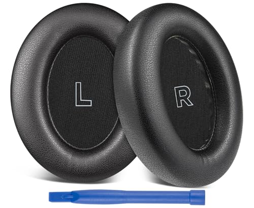 SOPROM Earpads Replacement for Bose QC Ultra/New QuietComfort Ultra(2nd Gen) Wireless Headphones Ear Pads Cushions with Gentler Protein Leather High-Grade Noise Isolation Foam - Black
