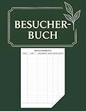 Besucherbuch für Unternehmen, Büros und Praxen: Professionelles Logbuch für Rezeption, Empfang oder Studio | Besucher, Kunden und Lieferanten einfach erfassen und dokumentieren