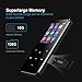 MP3 Player with Bluetooth 4.1, 16GB Music Player Portable Lossless Sound Bluetooth mp3 Player with FM Radio Voice Recorder Touch Button, Support up to 128GB (Headphone, Sport Armband Included)