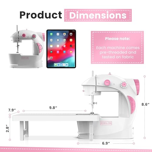 Image of Electric Sewing Machine With Table Set, Mini Silai Machine For Home Tailoring, Stitching Machine With Foot Pedal, Adapter And Fully Loaded Sewing Kit