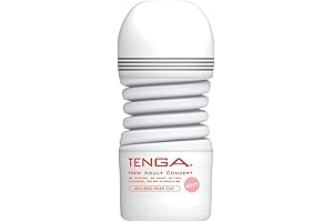 TOC-203S Gentle Rolling Head Pre-Lubricated Male Masturbator Vacuum Cup with Powerful Suction White