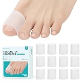 Silicone Toe Protectors – 12 Pack Silicone Toe Sleeve...