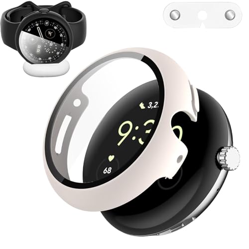 For google pixel watch 4 �P�[�X 41mm 45mm �Ή� google pixel watch 4 41mm�yESEENN�zPC+�K���X�f�� �J�o�[ �S�ʕی� ���ϋv �ϏՌ� �h�o �h�� �����ߗ� �ی�P�[�X���O���K�v�Ȃ����ڏ[�d