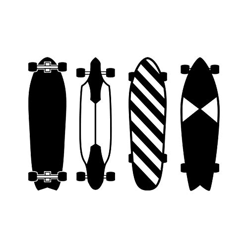 Set de 4 Vinilos Decorativos para Pared 22 x 6 pulgadas miniatura 4
