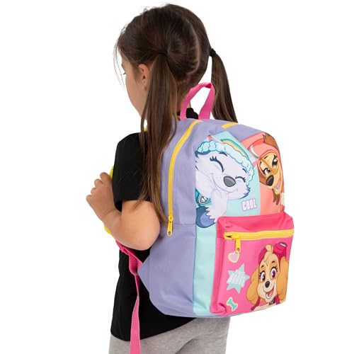 Paw Patrol Backpack 3 Piece Set | Skye Girls Backpack, Lunch Bag And Water Bottle | Girls School Bag | One Size Purple2