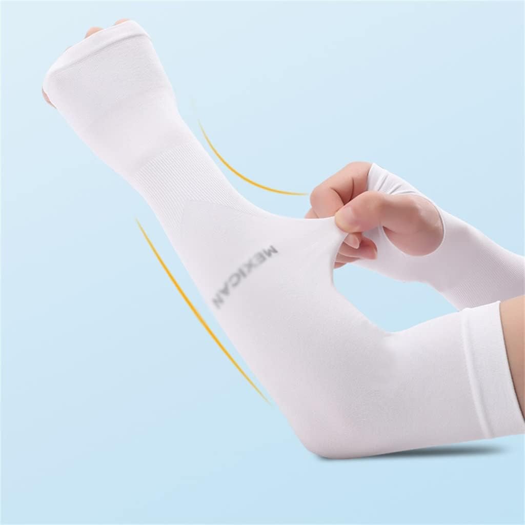 HBJWOV 3 Pairs of ICY Sleeve Sleeves Arm Guard Men and Women Sleeve Sleeve Ice Silk Arm Sleeve Sleeve Thin Section(Black)