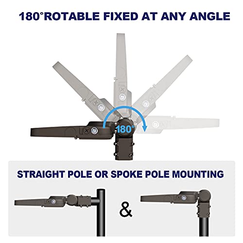 Cinoton 150W Led Parking Lot Light With Slip Fit Mount [400W Hid Replacement], Ul Listed, Dusk To Dawn Photocell Commercial Led Shoebox Light 21000Lm (140Lm/W) 5000K Daylight Waterproof Ip65, 2 Pack #TOP4