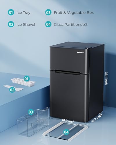 Euhomy RF-H Mini Fridge With Freezer, 3.2 Cu.Ft Mini Refrigerator thumb #5
