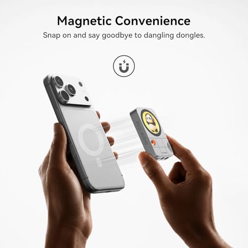 Image of Fosi Audio MD3 Portable DAC Headphone Amplifier Magnetic USB C Mini Amp HiFi Black