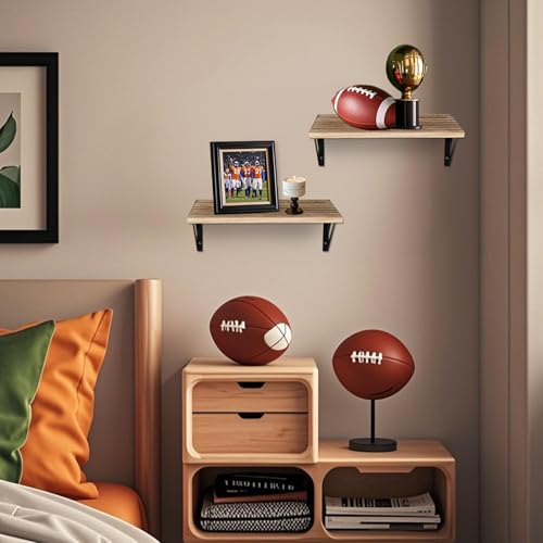 Walasis Wand Regale 30cm Tief Wandregal Holz: Rustikale 40cm Breit Regale für Wände Holzregal für Küche Badezimmer Wohnzimmer - Große Schweberegal für Router Bücher Lautsprecher Mediaplayer