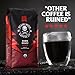 Death Wish Coffee Dark Roast Grounds -16 Oz, 2 Packs of Bold & Intense Blend of Arabica & Robusta Beans - USDA Organic Ground Coffee - Pack of 2