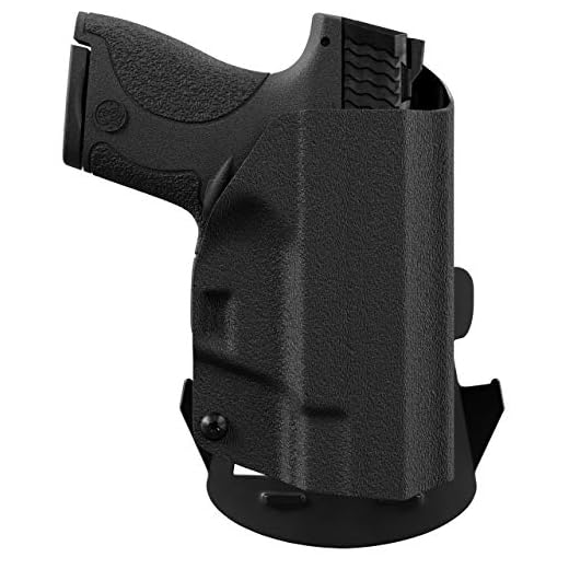 We The People Holsters - Black - Right Hand - OWB Holster Compatible with Smith & Wesson M&P Shield / M2.0 / Plus 9mm/.40 w/Streamlight TLR-6 Light/Laser