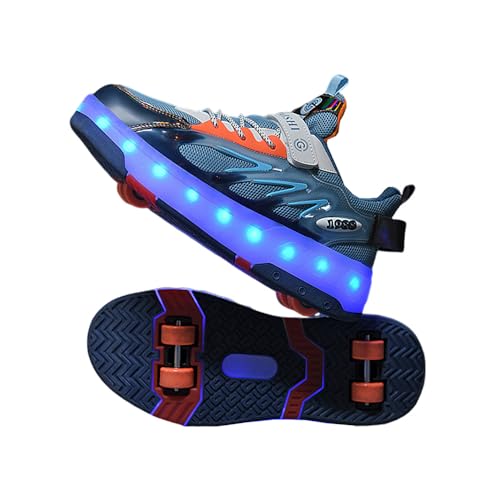 Zapatillas con ruedas Hixingo para niños con luces LED para divertirse en el parque