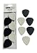 BoloPick Felt Picks for Ukulele, Guitar, and Bass 12 Pack (Natural and Black)