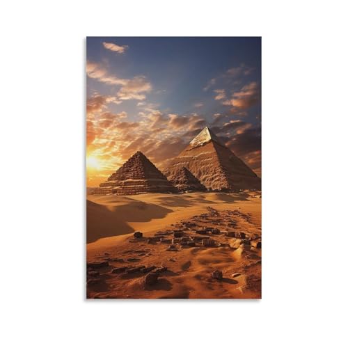 Toile murale Égypte pour habiller un grand mur vide de salon ou de chambre
