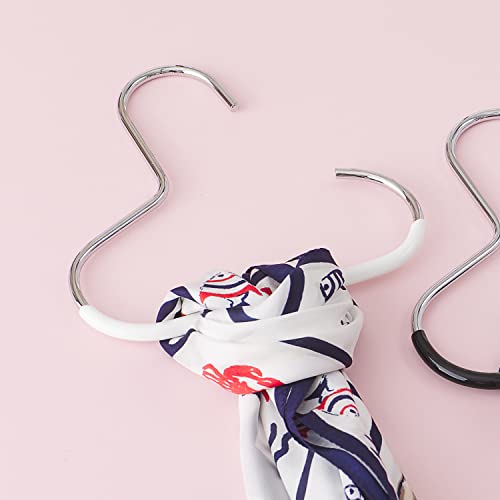 Mawa Model G1 By Reston Lloyd, Steel Scarf Hanger With Non-Slip Grip Coating, Set Of 40, White #TOP1