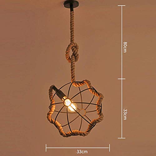 Lámpara industrial para cafetería y bar con casquillo E27 retro 7