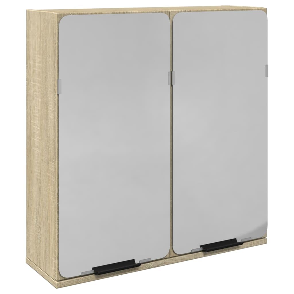 vidaXL Mueble Espejo de baño Madera Roble Sonoma 64,5x20x66,5 cm