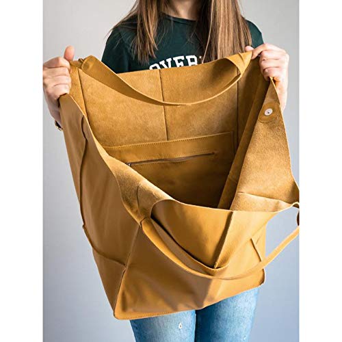MS-Bolso De Mano Grande De 41cm Para Mujer, 100% De Cuero Natural, De Piel De Vaca, De Lujo, Para Viaje, Diario, Novedad De 2023 - AliExprs 1524